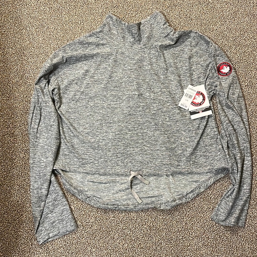 NEW Canada Weather Gear Women's Supreme Soft Mock Neck Sweatshirt size large